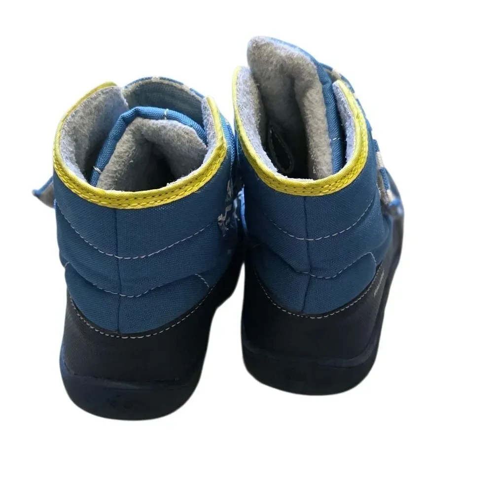 Blue Blake Boots Lightning Velcro Strap Winter Boots/ Insulated & Waterproof